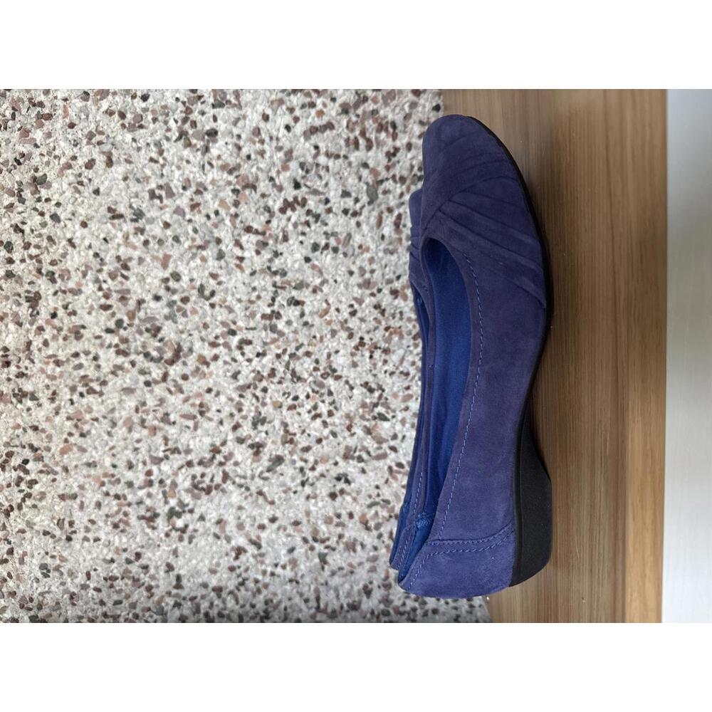 Clarks Bendables “Propose Pixie” Blue Suede Flats… - image 2